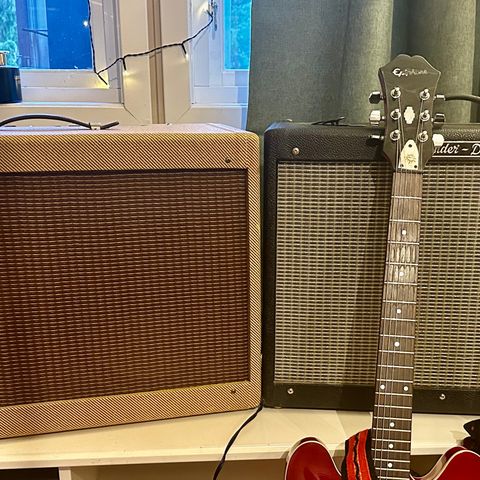 Fender Blues Jr custom 12" + 10", med balansert NOS RCA 12AX7 rør