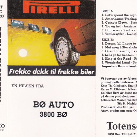 Ukjent artist- Pirelli-kassetten (Se spilleliste)