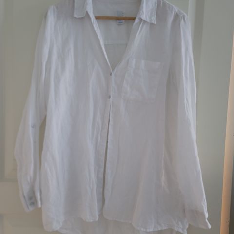 Hvit skjorte 100% lin