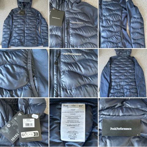 Ny Peak Performance (helium down hybrid hood) jakke str L