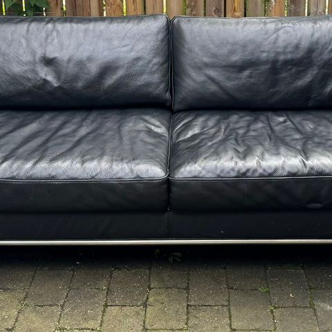 Skinn sofa 2-3 seters