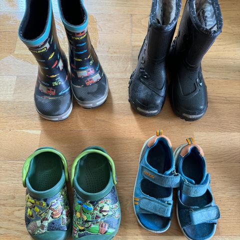 Sko barn strl 24, Ecco, crocs, viking, slusher