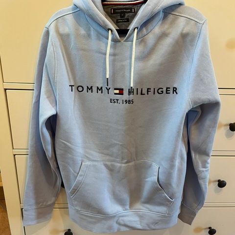 Tommy Hilfiger hettegenser lyseblå