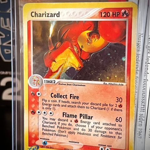 Pokemon TCG. Sjelden charizard holo fra EX dragon. vurderes solgt. Gi bud.