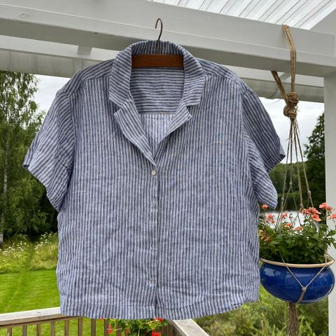 Bluse / skjorte i 100% lin
