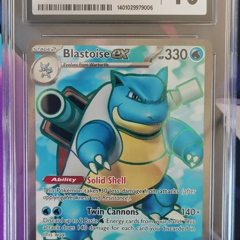 Pokemon - Blastoise Ex 184/165 CGC 10