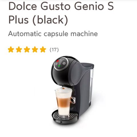 Kaffemaskin Dolce Gusto Genio S Plus