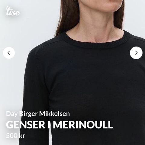 Day Birger et Mikkelsen genser i merinoull