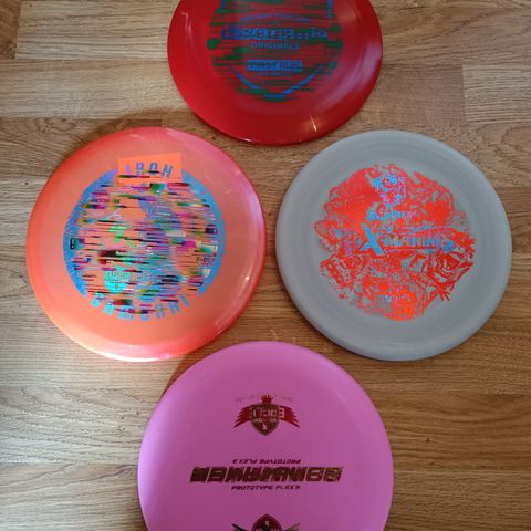 Selger 4 nye discgolf discer. Ny uten inc