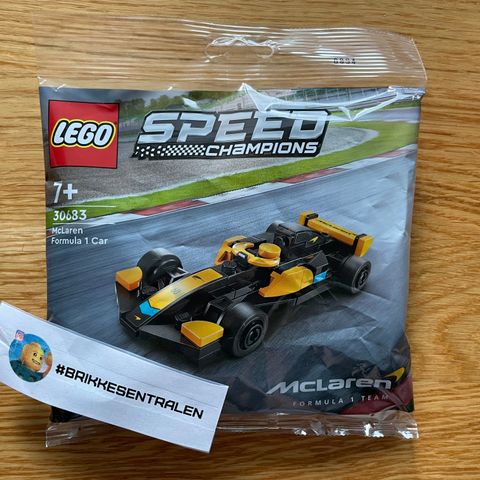 Ny/Uåpnet LEGO Speed Champions 30683 - McLaren Formula 1 Car - Polybag
