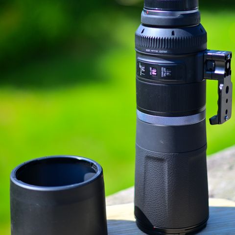 Canon RF 800mm f11 med stativ feste fot