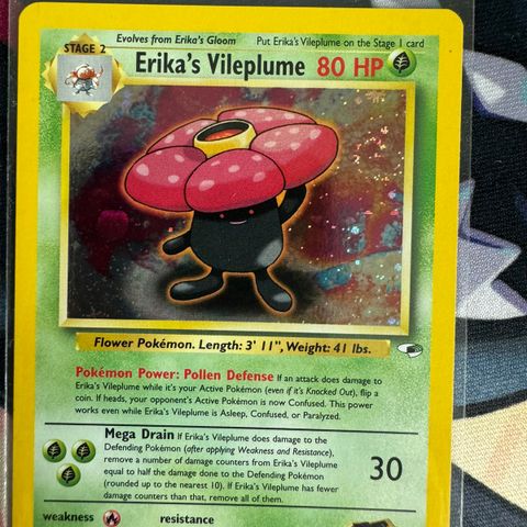 Erika’s Vileplume #6 Holo Pokemon Gym Heroes