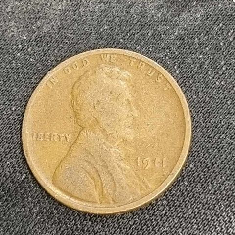 1 cent 1911 USA, Wheat Ears Reverse