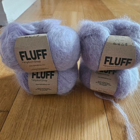 Fluff garn x4 fra hip knit shop