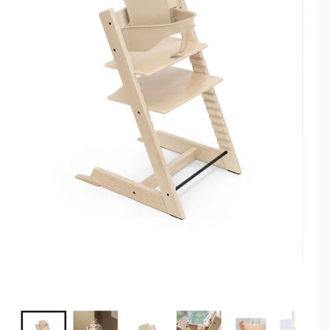 Ubrukt Stokke Tripp Trapp barnestol m/babyset