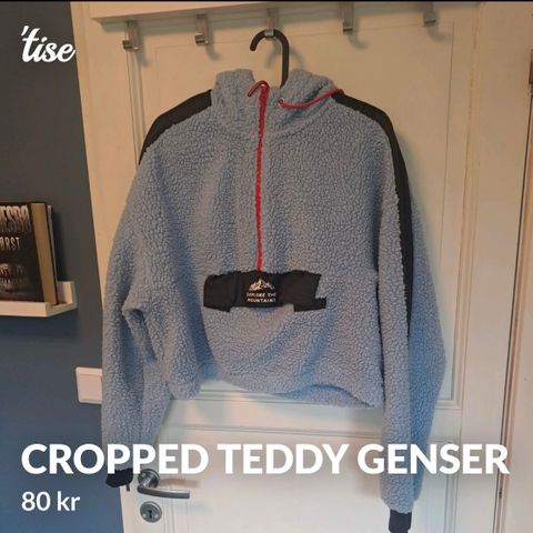 Cropped teddy genser fra H&M