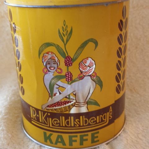 Kaffeboks fra Kjeldsberg.