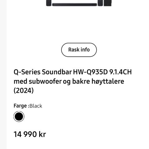 Samsung HW-Q935D nyeste modell