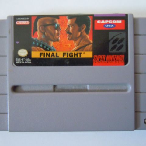 Super Nintendo SNES - Final Fight Capcom  videogame spill