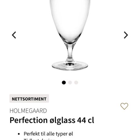 Holmegaard ølglass, perfection 🍺