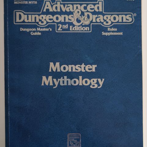 Dungeons & Dragons 2e - Monster Mythology