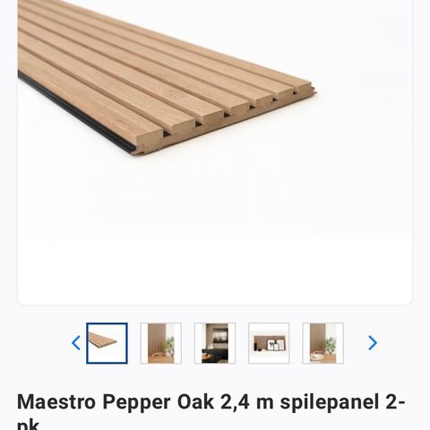 Spiler / spilepanel (Maestro, pepper oak)