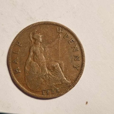 One penny 1928 England