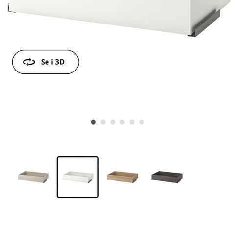 (Reservert) IKEA pax komplemet skuffer og nettingkurver
