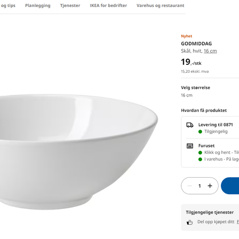IKEA bowls GODMIDDAG