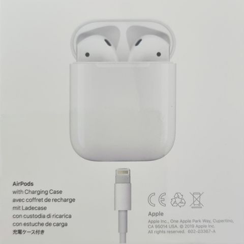 Ubrukte Apple AirPods  (2.gen) Hvit