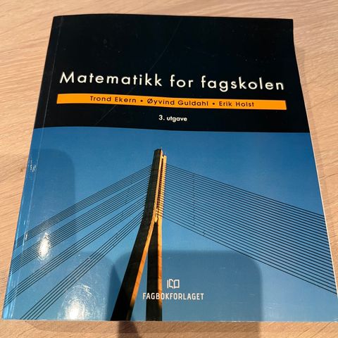 Matematikk for fagskolen