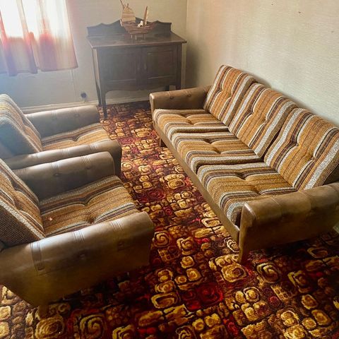 Vintage sofa og stoler