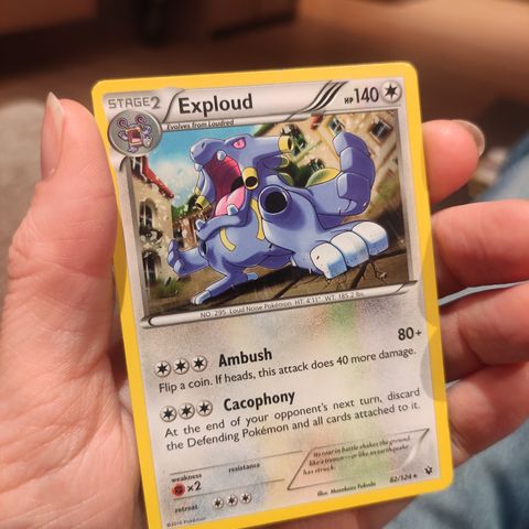 Pokemon kort - Exploud - 82/124 - 2016