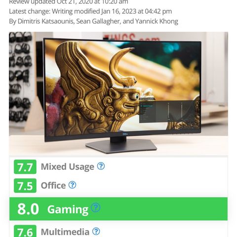 Gaming monitor - Dell S3220DGF