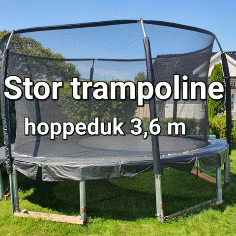 Stor trampoline 4,2 meter. Kan tilby hjemkjøring.