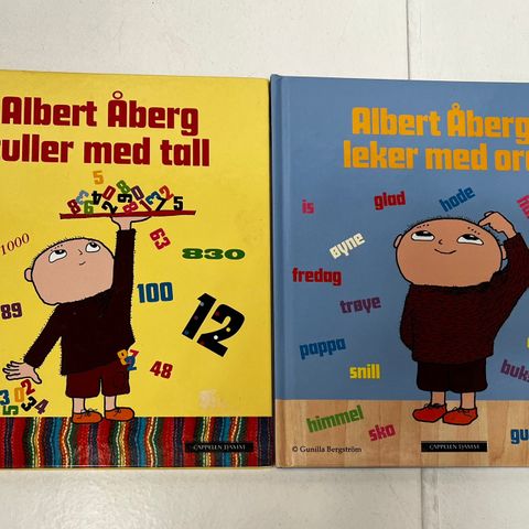 albert åberg bøker 2 stk