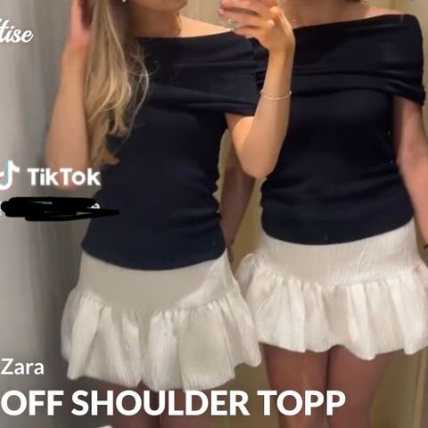 Off shoulder topp