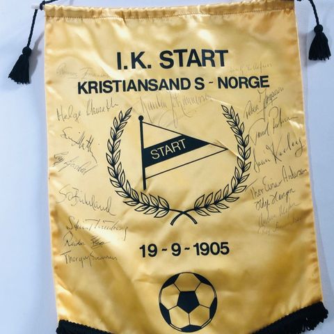 IK Start - Vimpel med autografer - Gullaget 1978