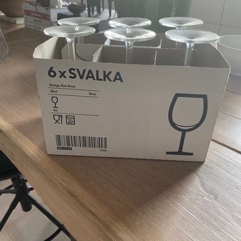 24 stk. vinglass fra IKEA