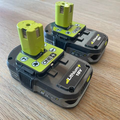 Ryobi batterier 18v 2,5ah ONE+