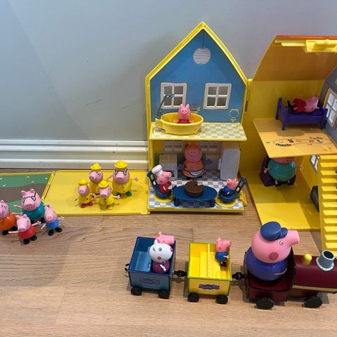 Peppa Gris hus med tilbehør