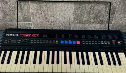 Yamaha Keyboard PSR 27 Vintage PSR-27 Synthesizer Piano