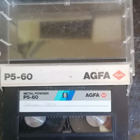 AGFA P5-60 8 mm bånd selges for kr 25
