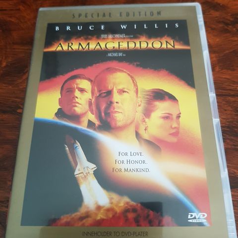 Armageddon med Bruce Willis 2 disk