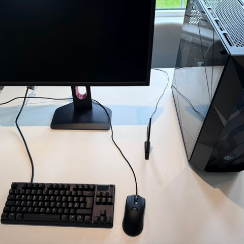 Komplett i156 Epic Gaming PC med BenQ gaming skjerm og Steelseries Apex Pro