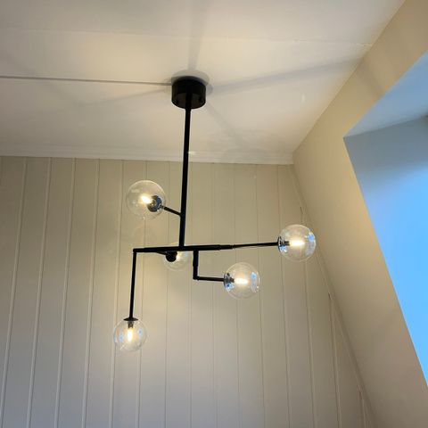 Taklampe med 5 lys (inkl. Pærer)