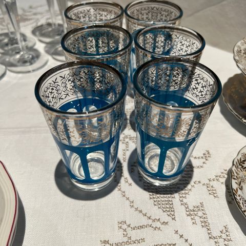 6 eldre glass kjøpt i Sverige