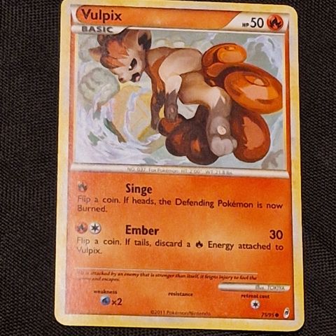 Vulpix 75/95 2011 Pokémon
