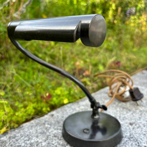 Vintage bordlampe / pianolampe | Svensk design | Retro