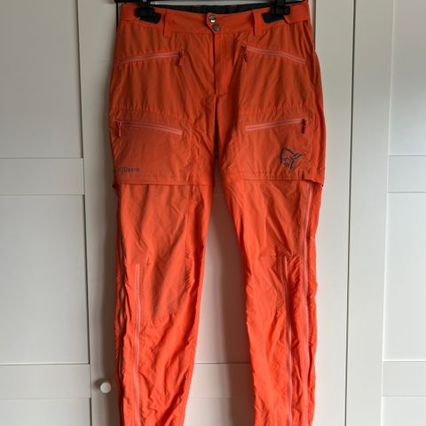 Norrøna Bitihorn zip off pants orange alert